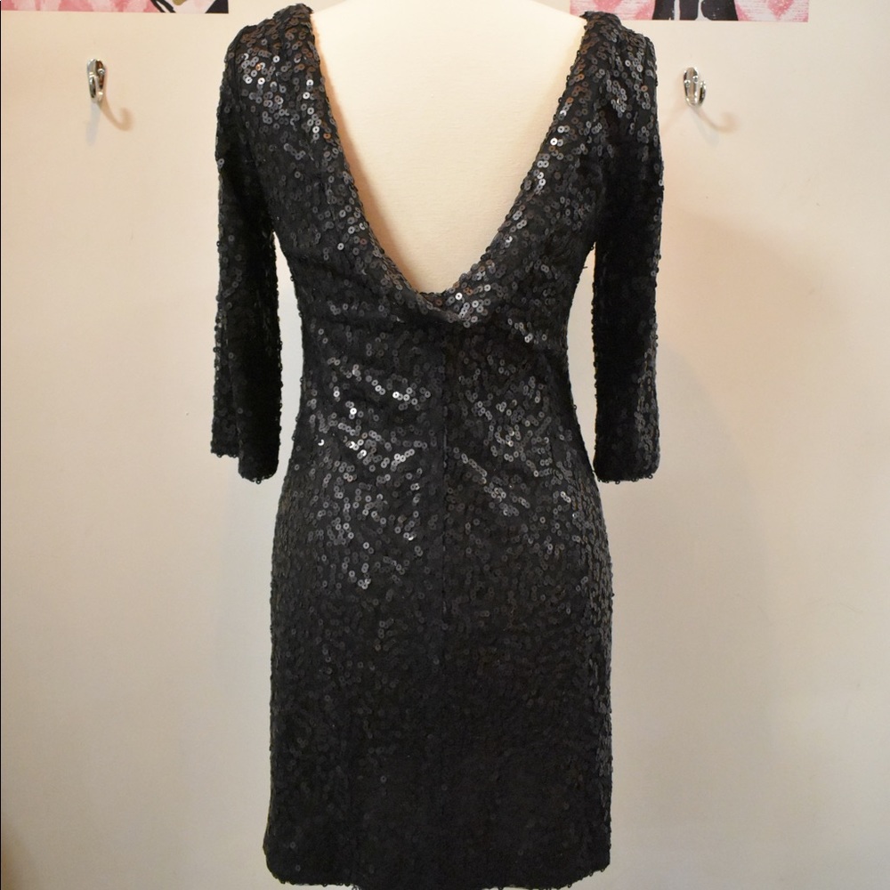 jessica simpson black sequin dress Jessica Simpson Women's Scroll Embellished Sequin Dress, Black/Gold, 14 at Amazon Women's Clothing store